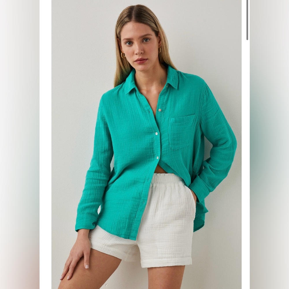 Rails Ellis Shirt in Emerald size small